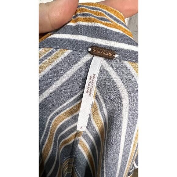 Free People Women's Size 6 Multicolor Mix it Up Print Retro A-Line Mini Dress - Picture 7 of 7